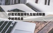 海星体育登录网站-印度尼西亚球队在越南联赛中绝地反击